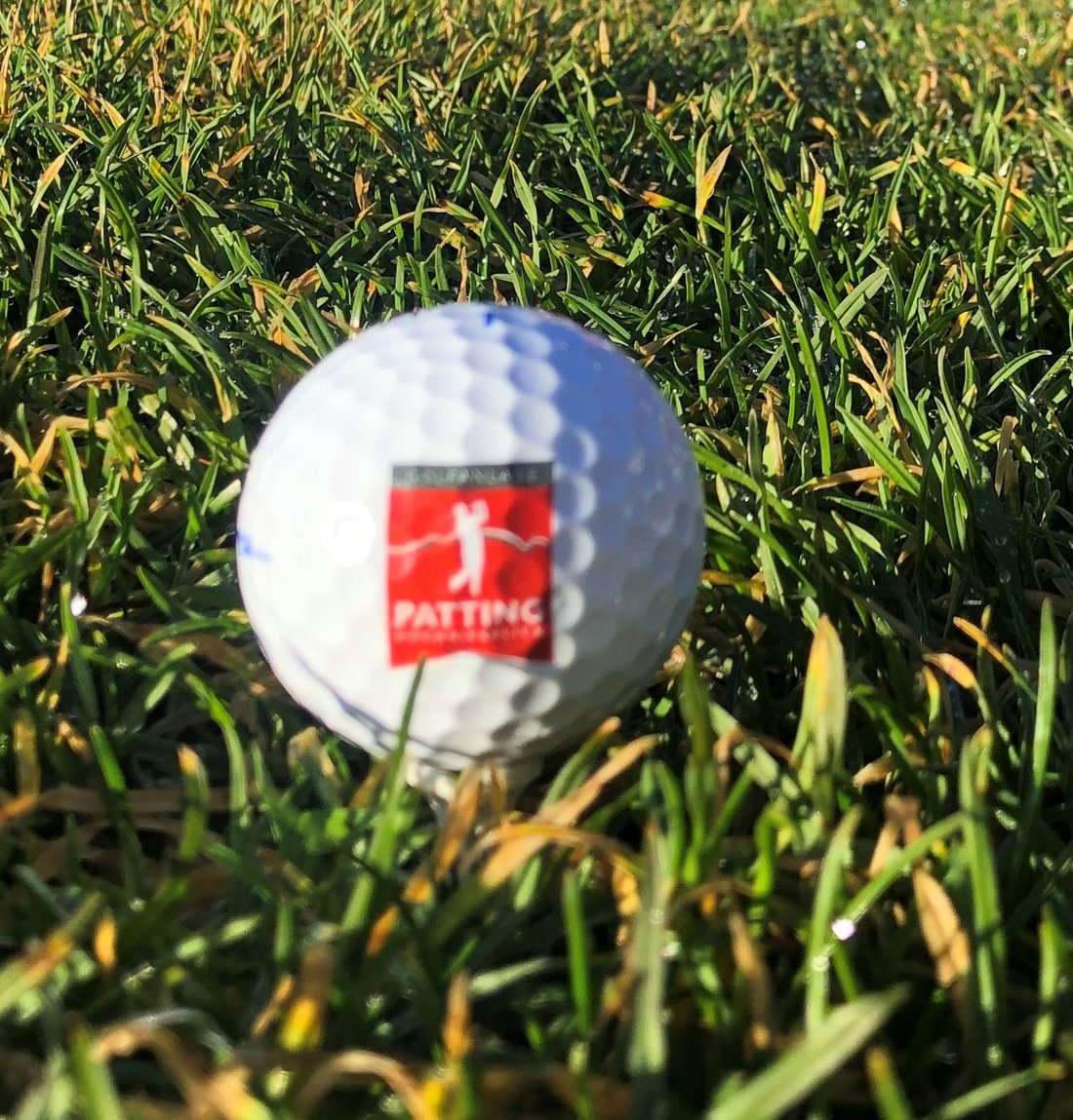 Golfball vom Golfclub Patting