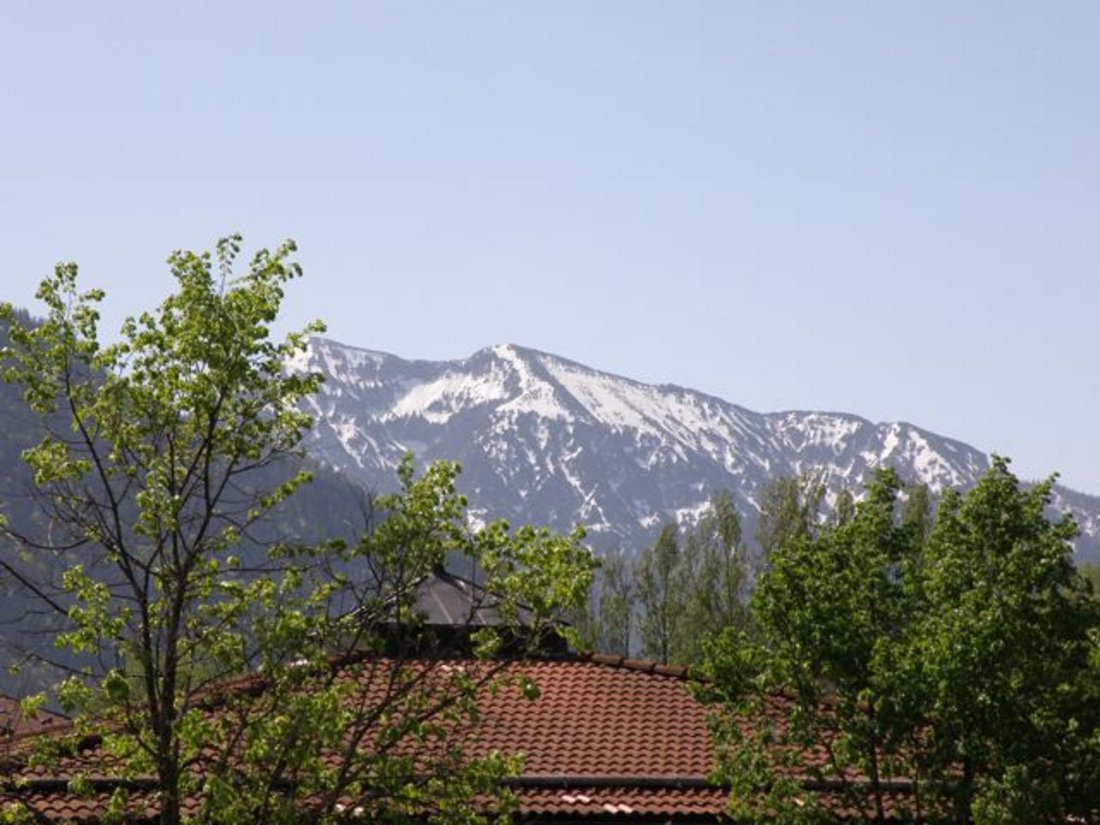 Ausblick auf die Berge vom Balkon der Wohnung "Rauschbergblick"