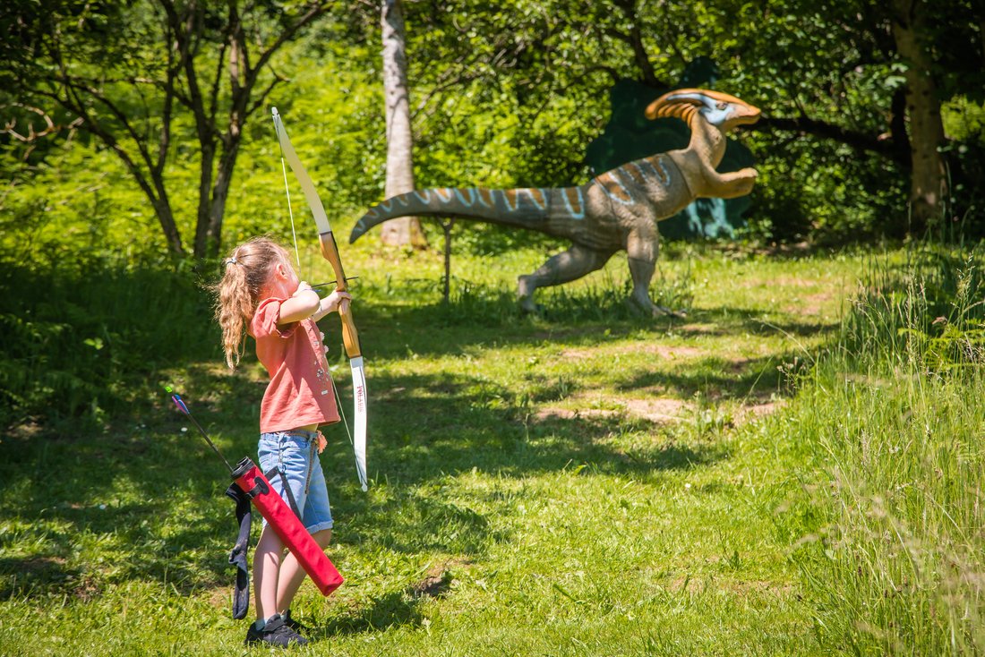 Bogenschießen Dinosaurier