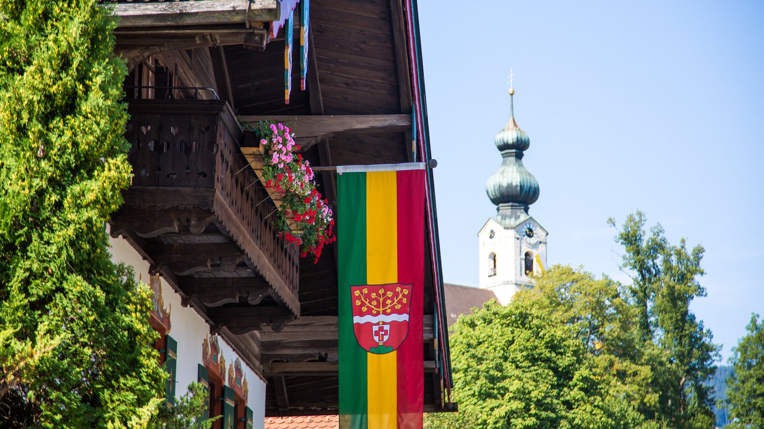 Rathaus Gemeinde Ruhpolding Flagge