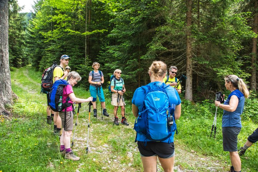 Wandergruppe in Ruhpolding