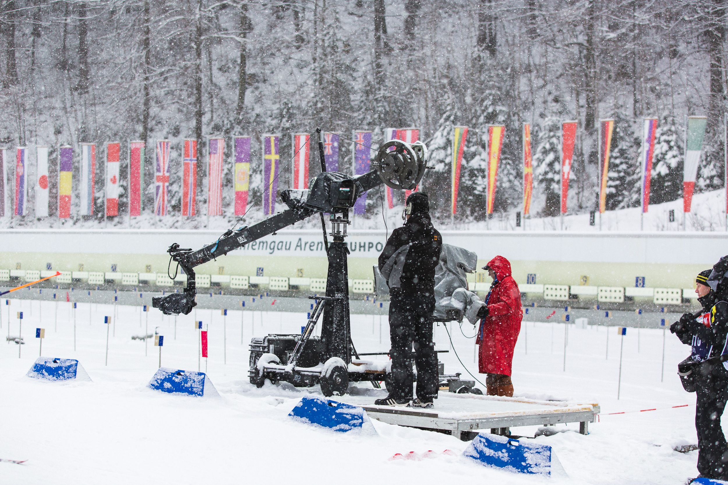 Kamera beim Biathlon