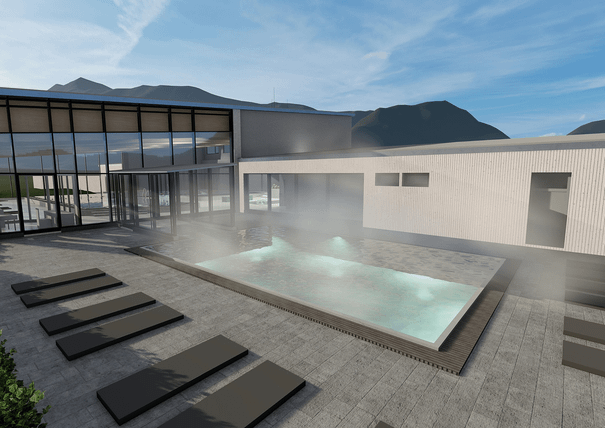 Visualisierung des neuen Badeparks in Inzell