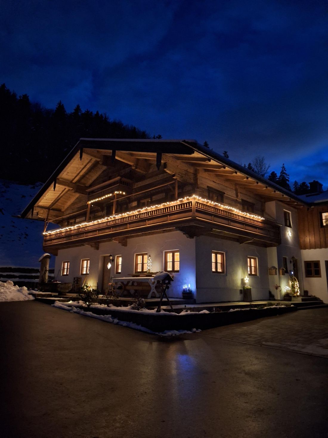 Stimmungsvolle Beleuchtung zur Weihnachtszeit