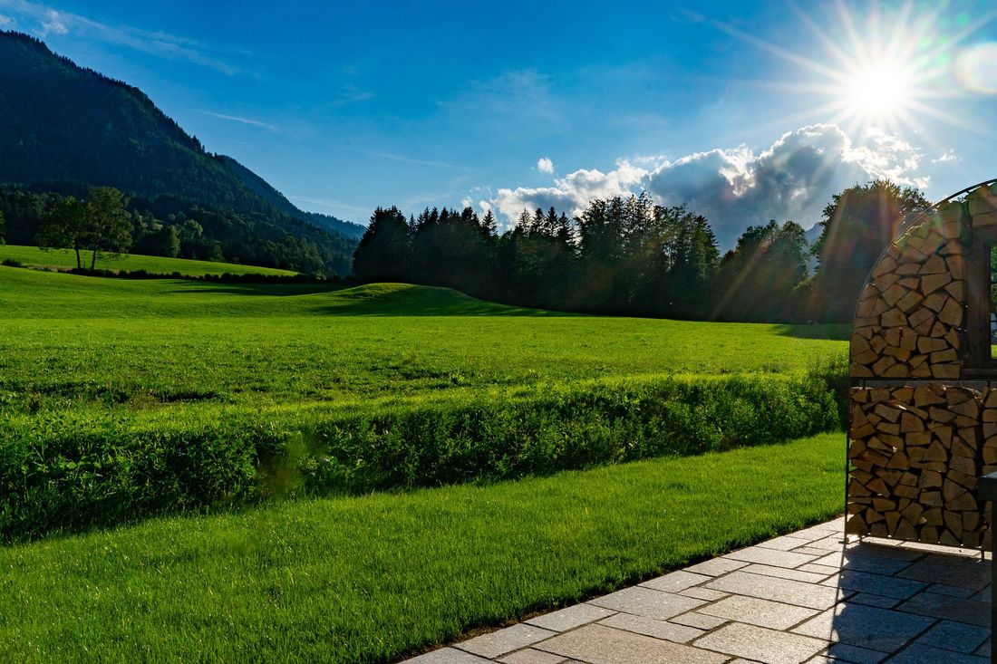 Ausblick von der Süd-Terasse - Wohnung "Kleeblatt" (EG)