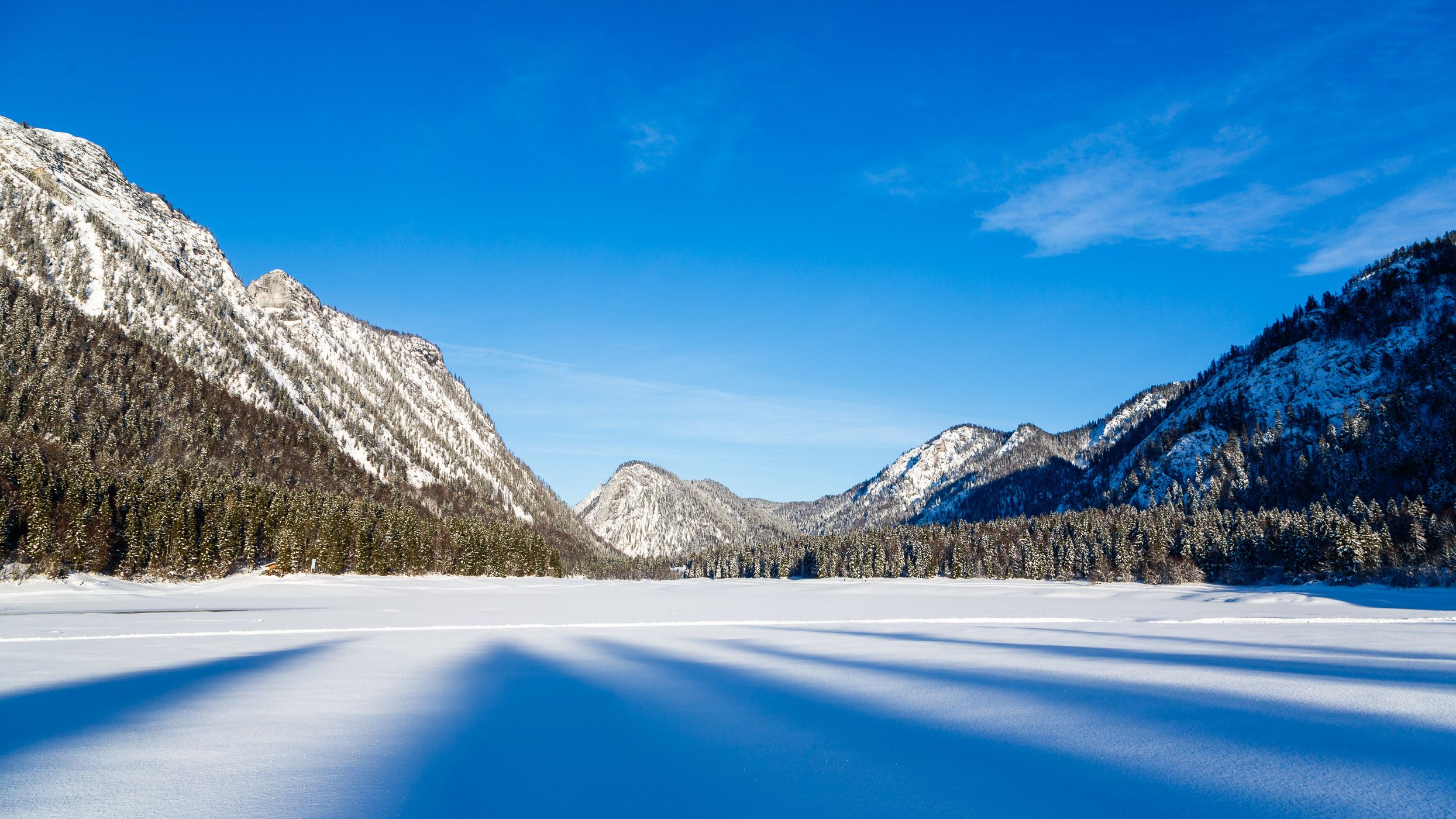 Mittersee Winter Blickrichtung Norden