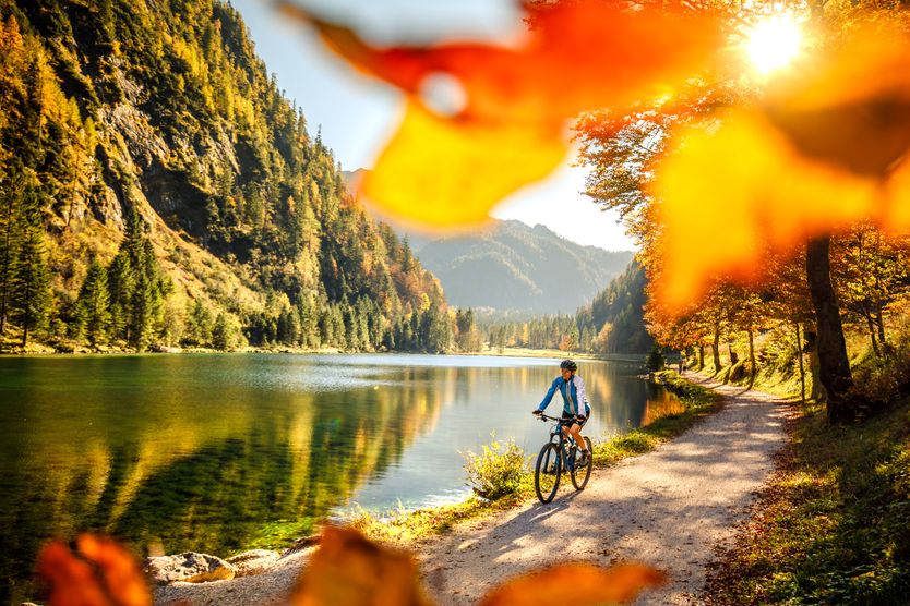 Mountainbiken am Förchensee