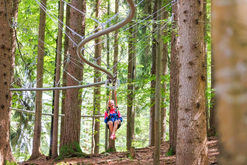 Frau auf der Fly-Line