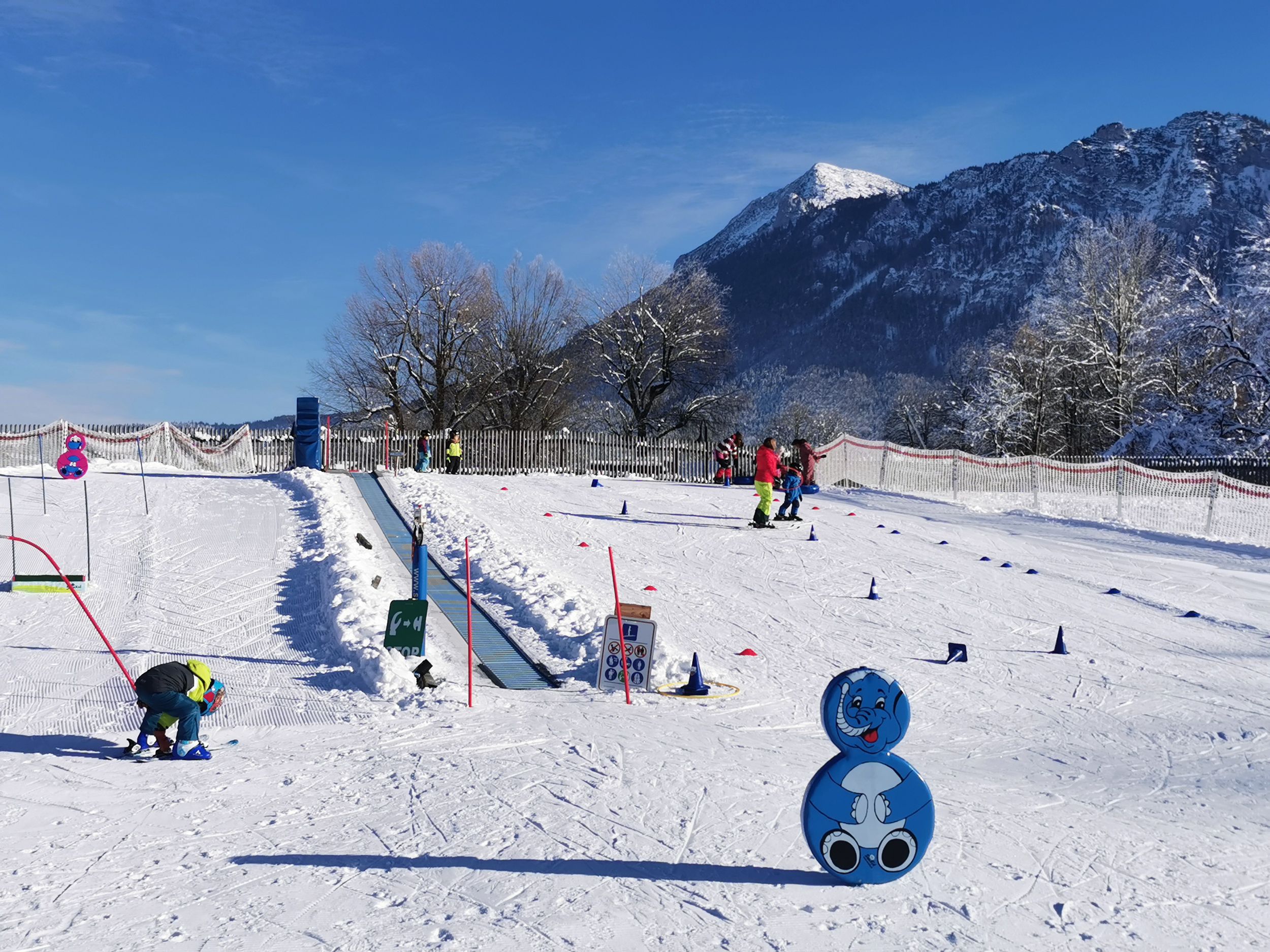 Kinderschneepark im Inzeller Kurpark