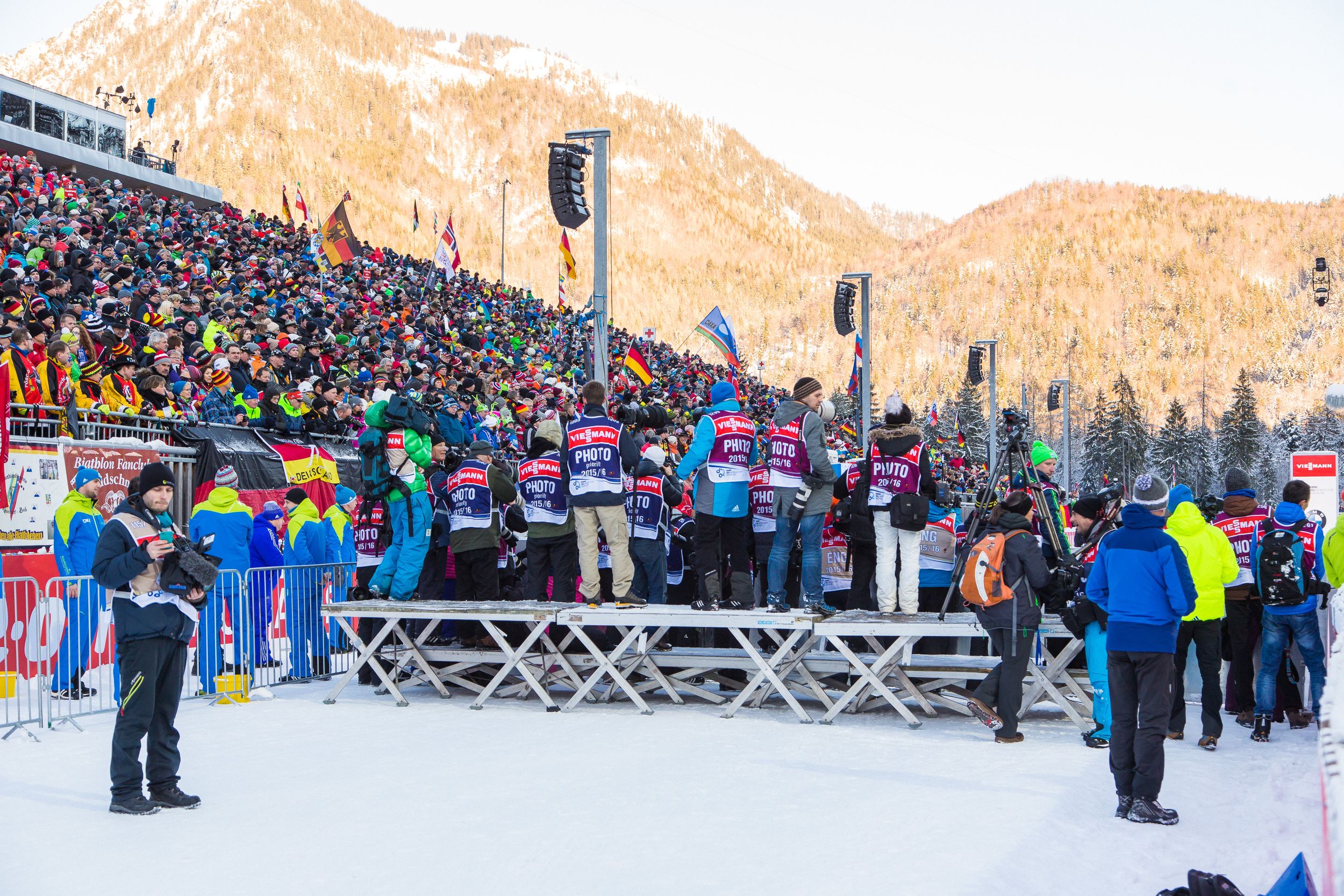 Finish area Biathlon Ruhpolding