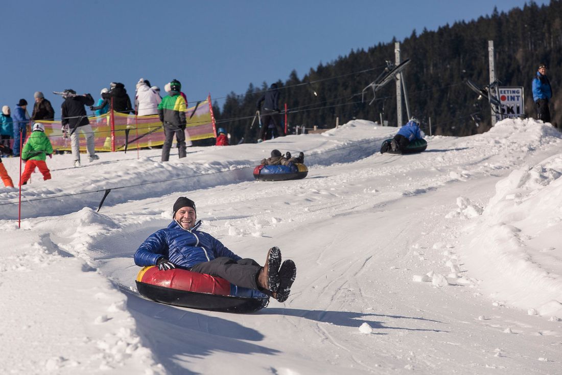 Snowtubing auf der Kesselalm in Inzell
