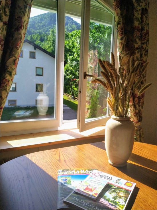 Ausblick aus dem Fenster auf den Westerberg