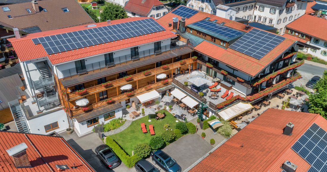 Ruhpoldinger Hof von oben