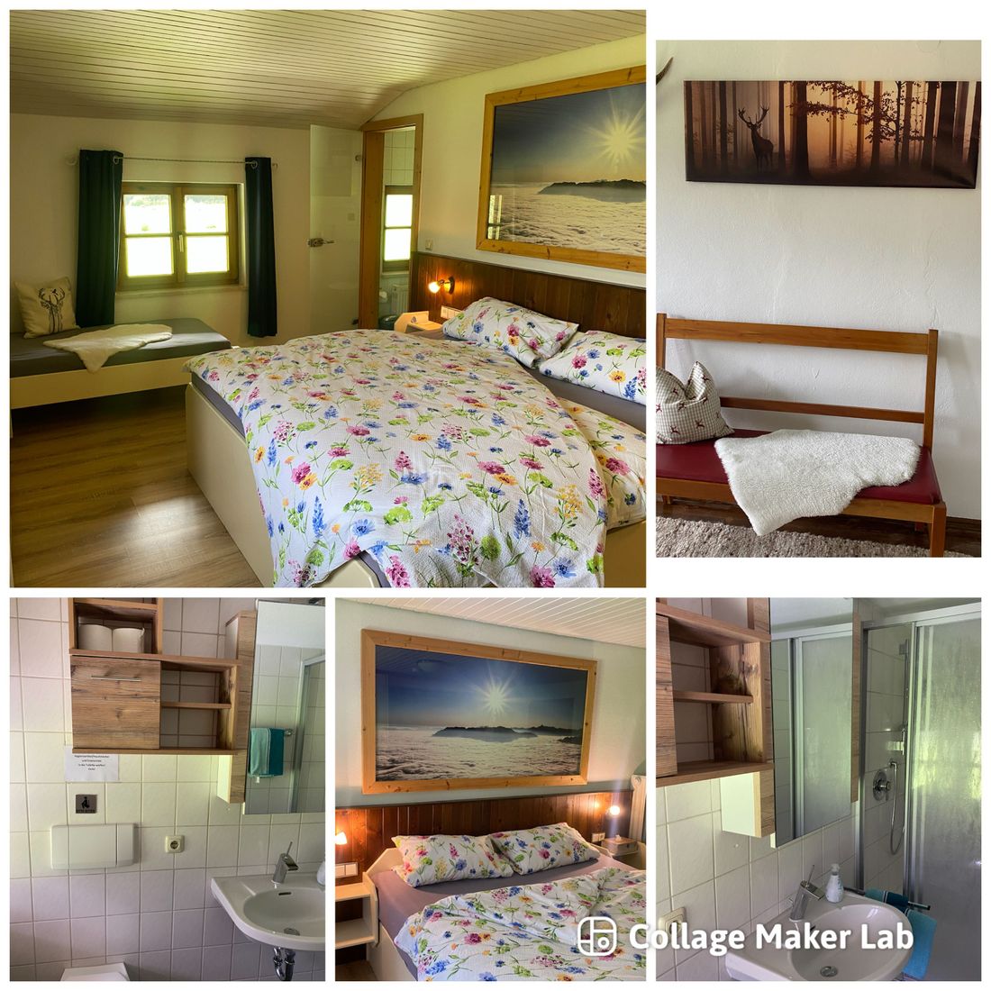 Gemütliches Schlafzimmer mit angrenzendem Bad