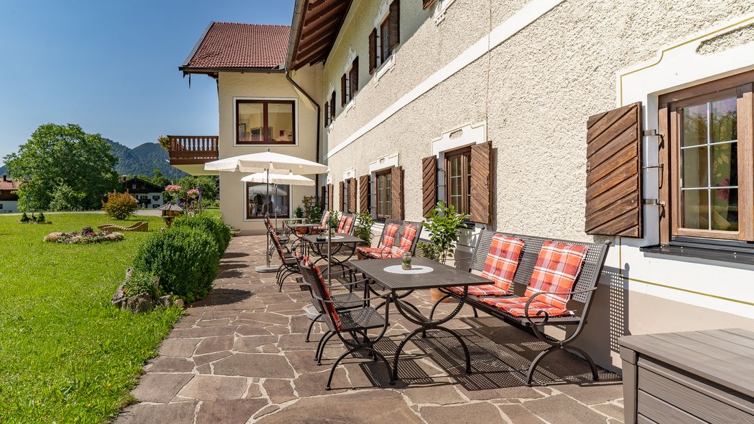 Gästehaus Huber Hof, Terrasse