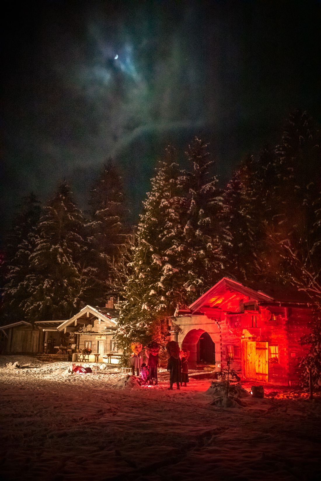 Winterliche Waldweihnacht