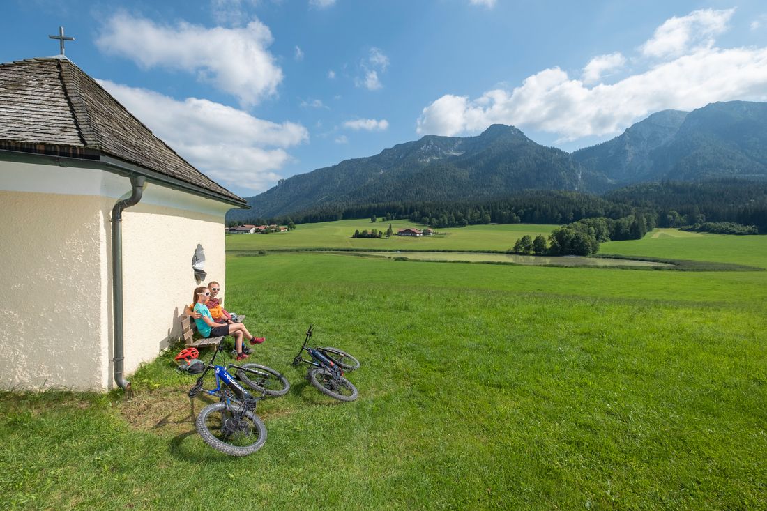 Kapelle beim Mountainbiken am Kienberg
