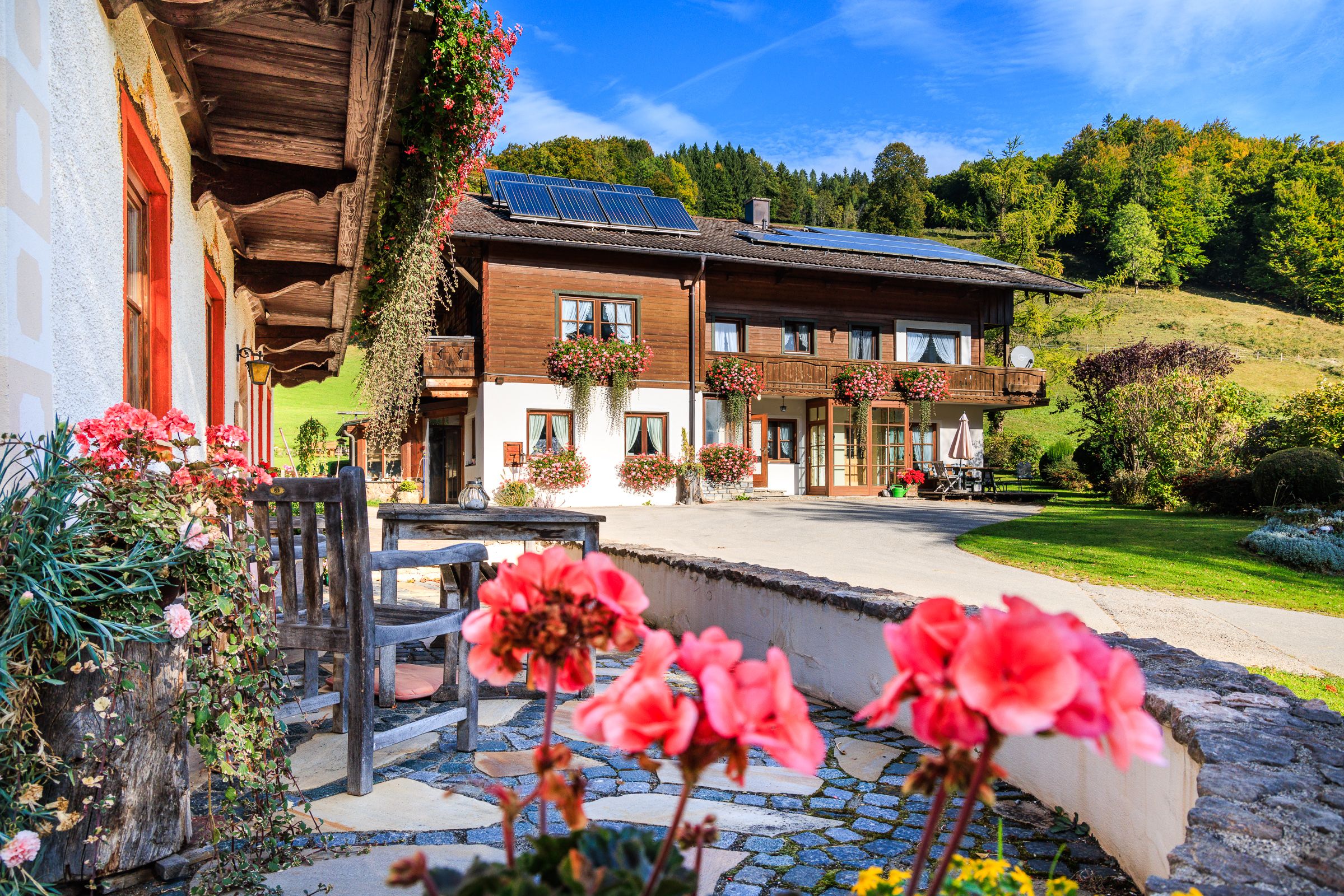 Bauernhof und Zuhaus