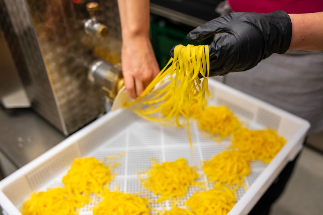 Selbstgemachte Eiernudeln