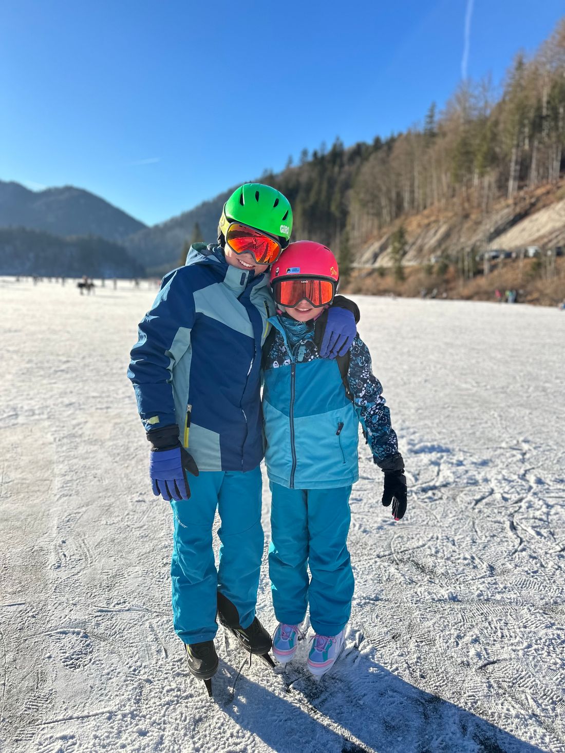 Schlittschuhlaufen auf dem Weitsee