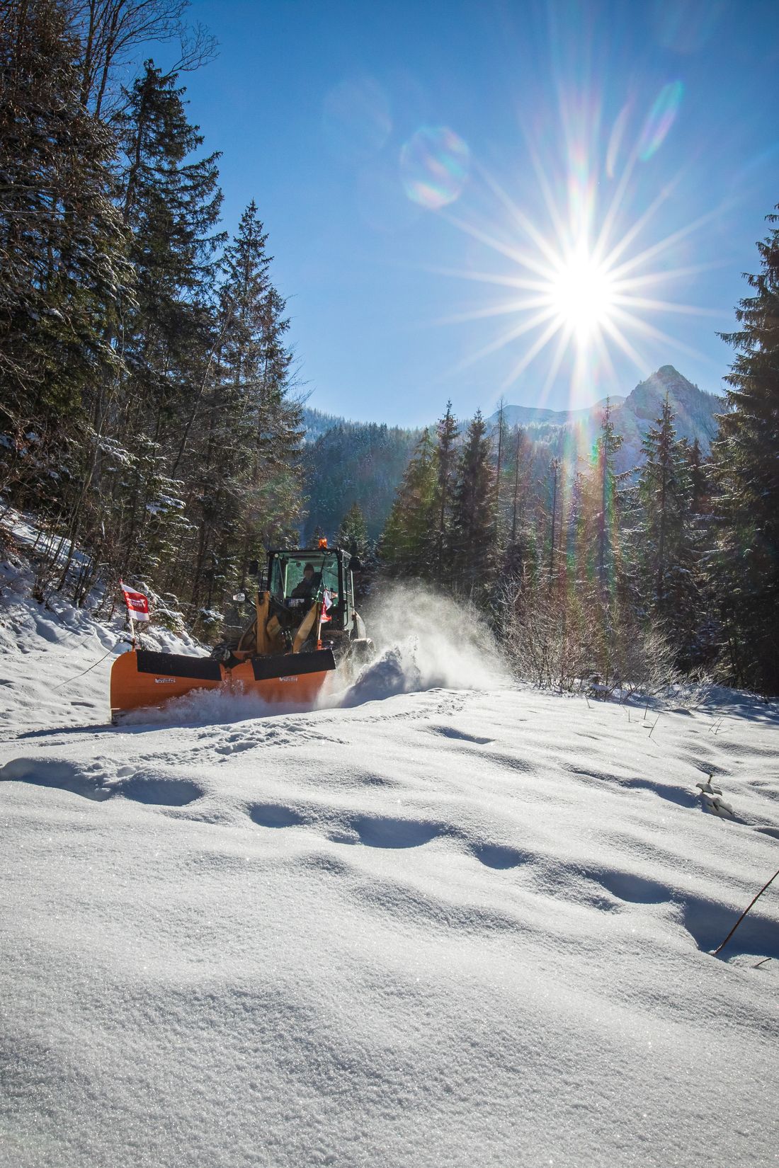 Bauhof beim Schneeräumen