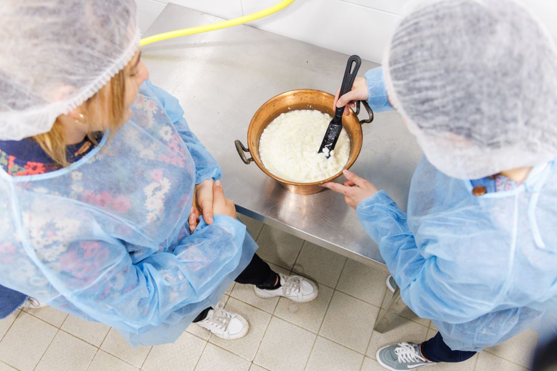 Prüfen der Dicklegung der Milch