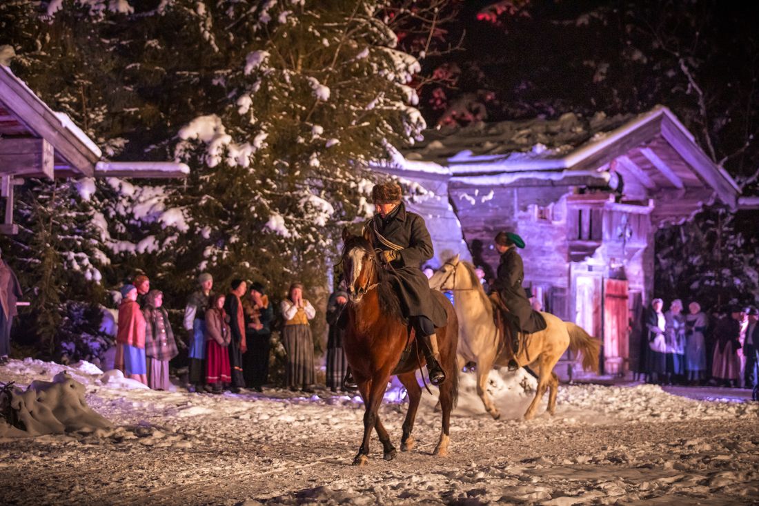 Pferde Waldweihnacht