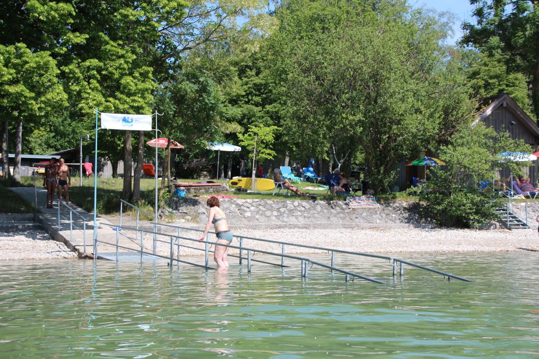 Rampe im Strandbad Chieming