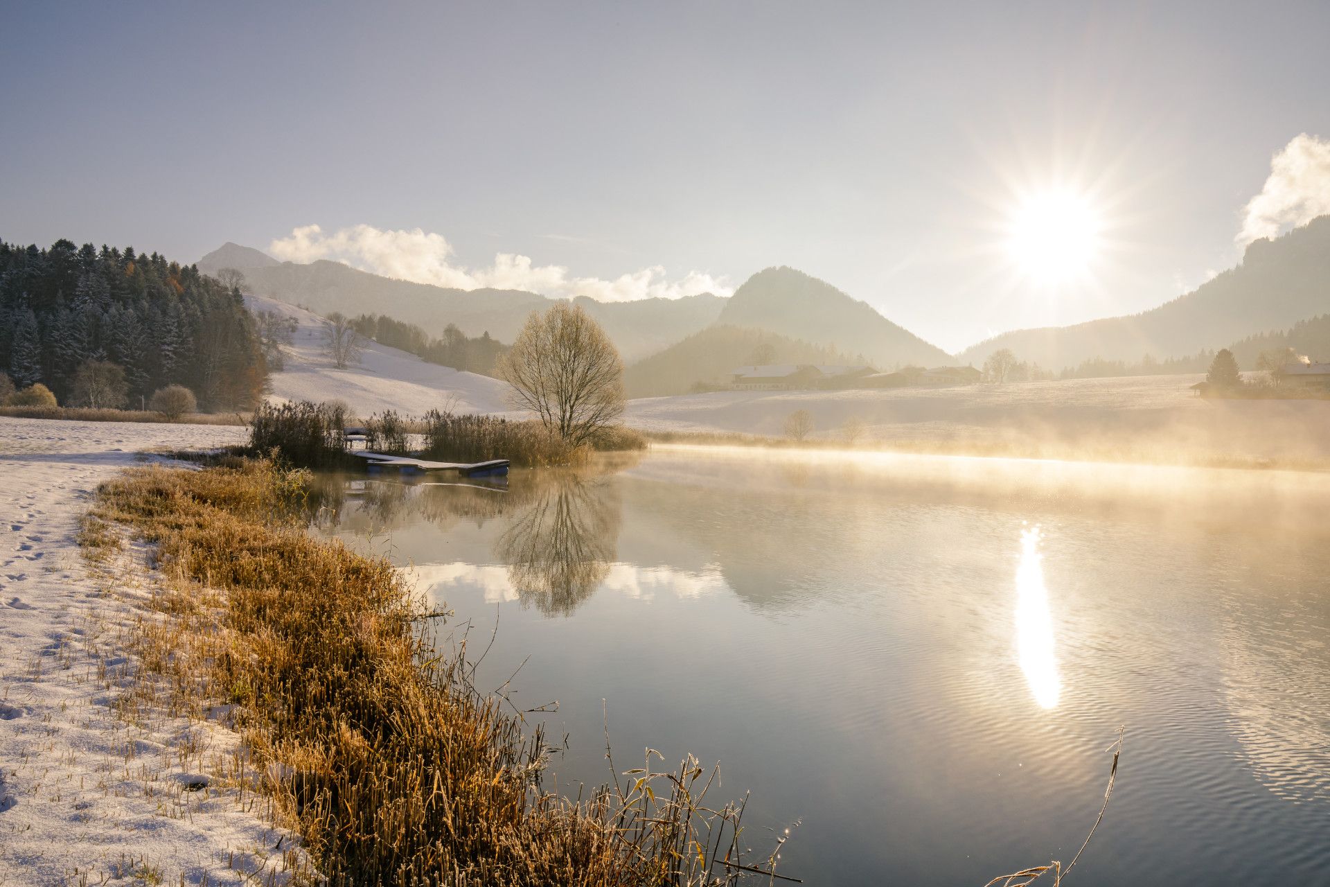 Winterliche Stimmung am Froschsee