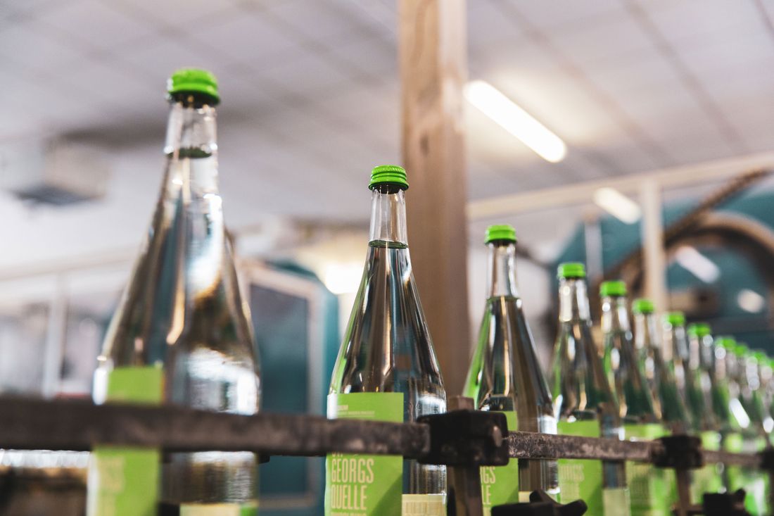 Wasserflaschen Georgsquelle Ruhpolding