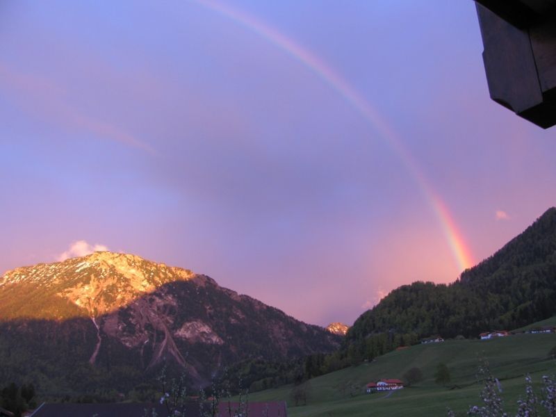 Abendstimmung auf dem Balkon