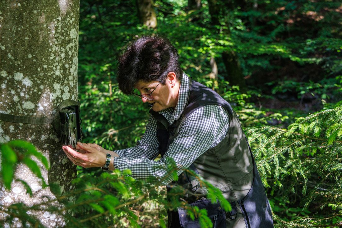 Martina Stawny-Wenta bei der Arbeit