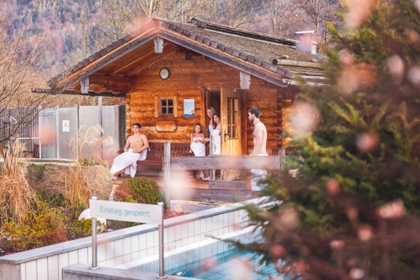 Außenbereich Sauna Vita Alpina
