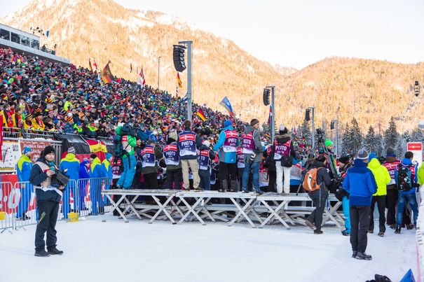 Finish area Biathlon Ruhpolding