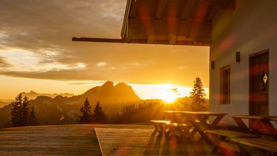 Sonnenuntergang Unternbergalm