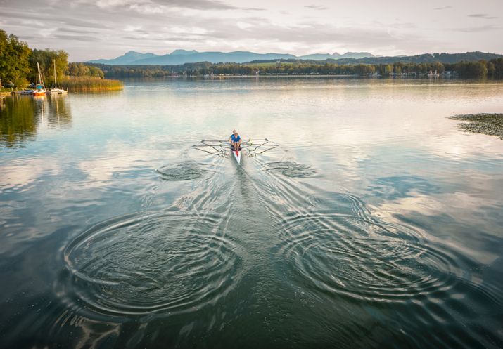 Schwimmen im Waginger See