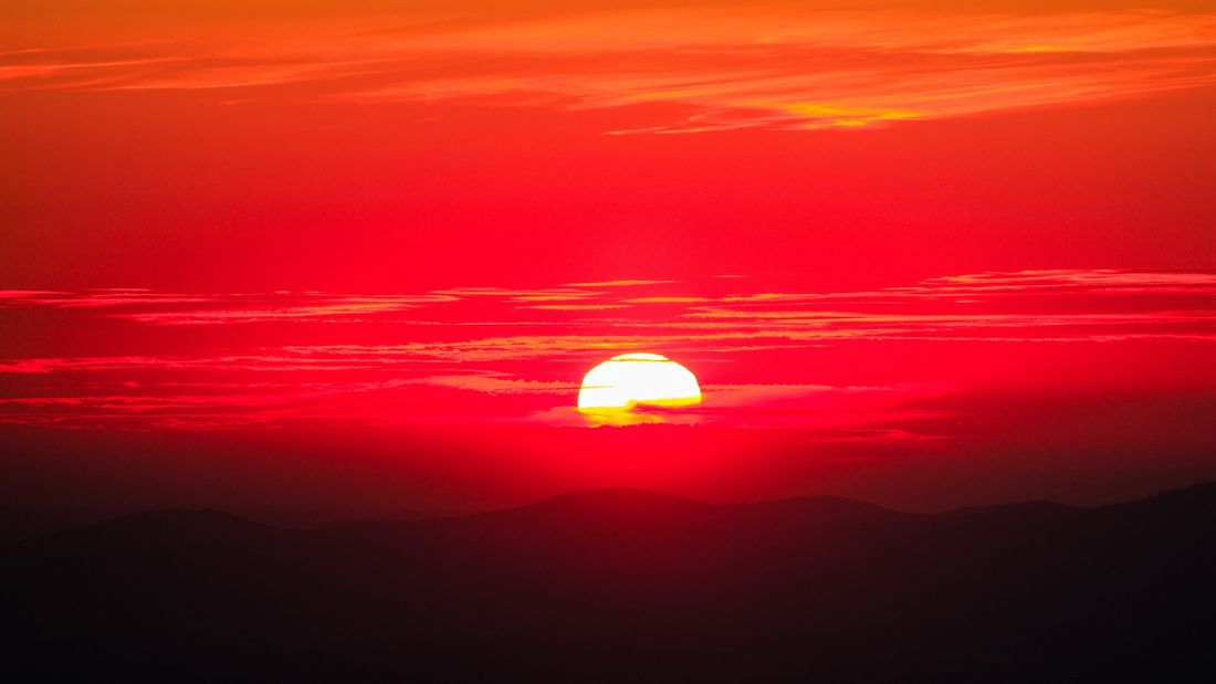 Brennender Sonnenaufgang