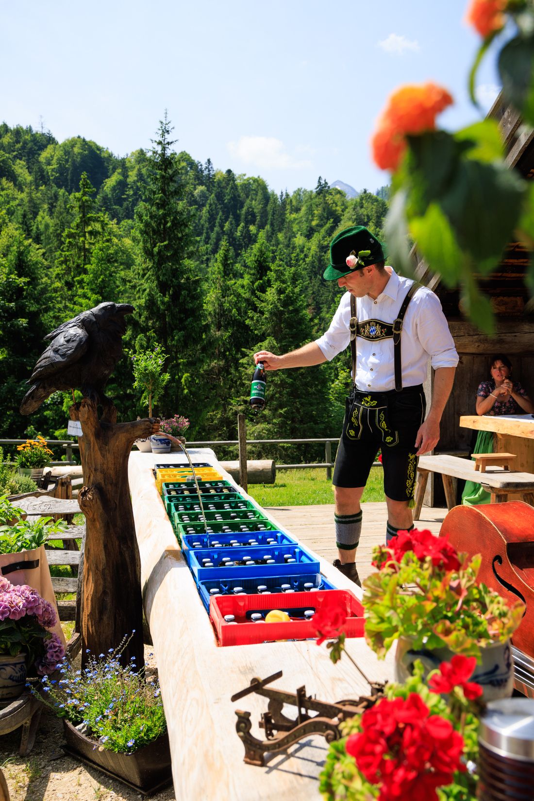 Getränke im Brunnen
