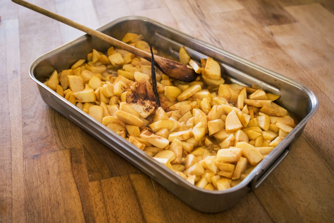 Selbstgemachtes Kompott aus dem Ofen