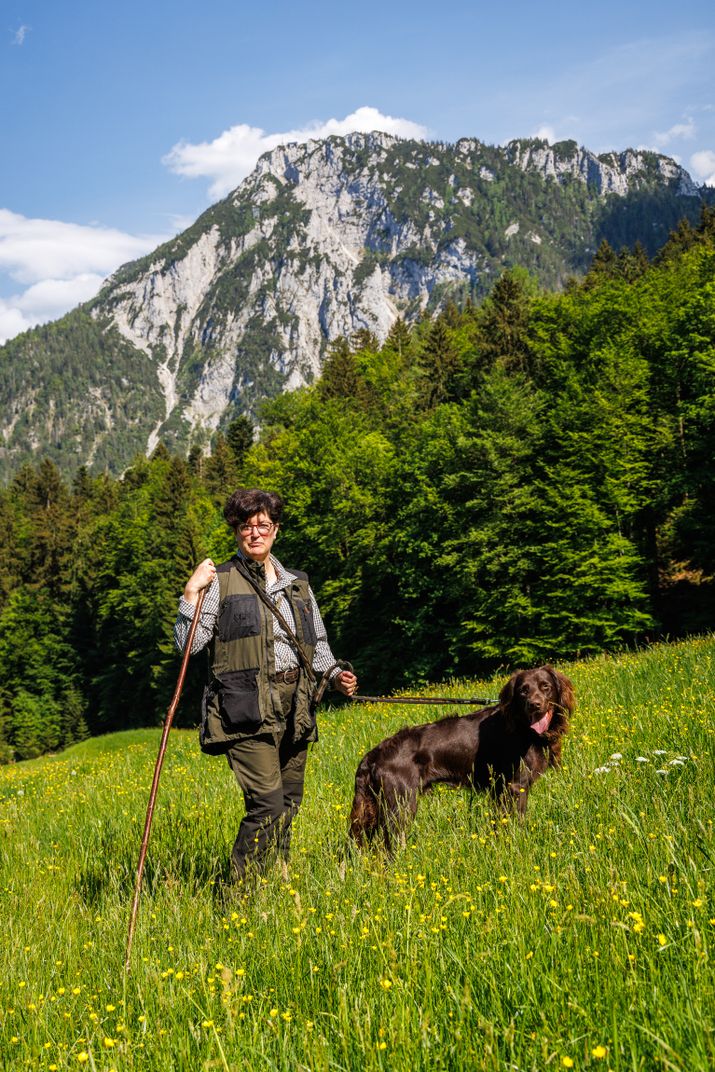 Martina Stawny-Wenta mit ihrem Hund