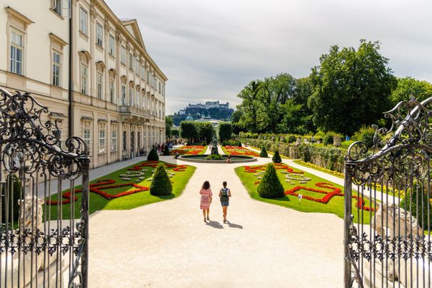 Der berühmte Mirabellgarten in Salzburg