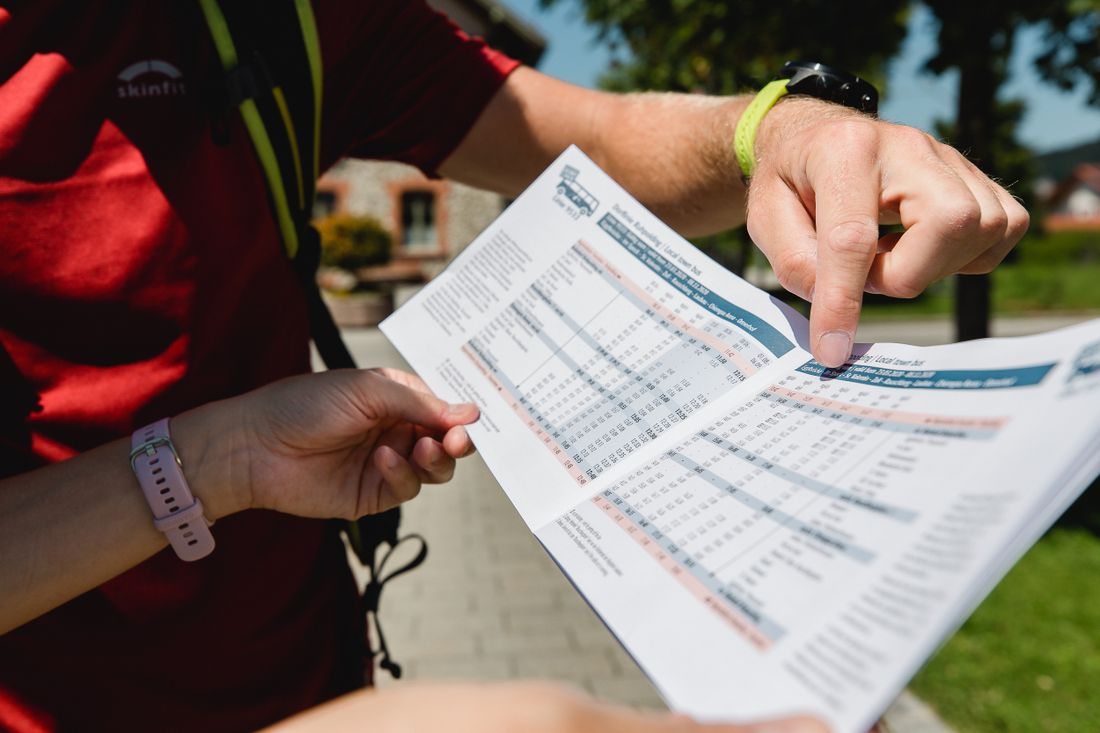 Busfahrplan der Dorflinie Ruhpolding
