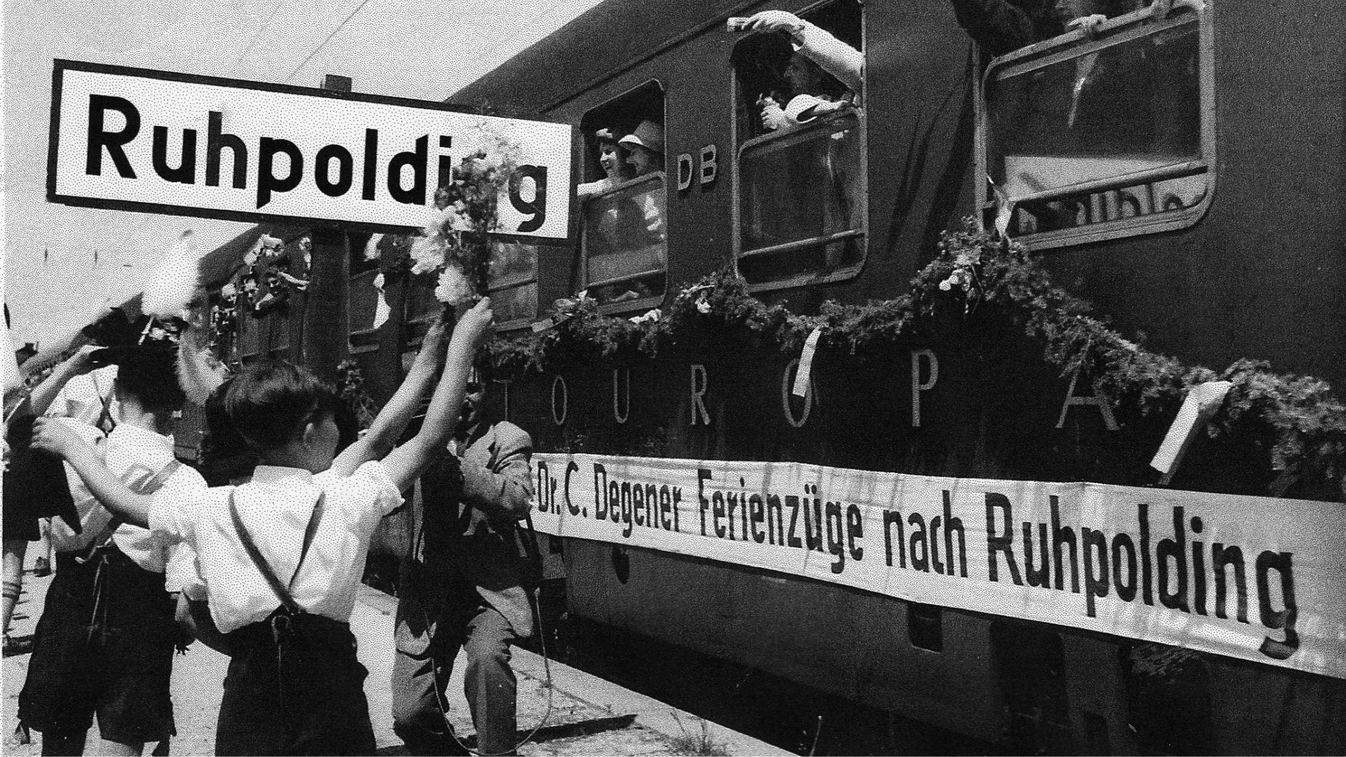 Sonderzug Ankunft in Ruhpolding