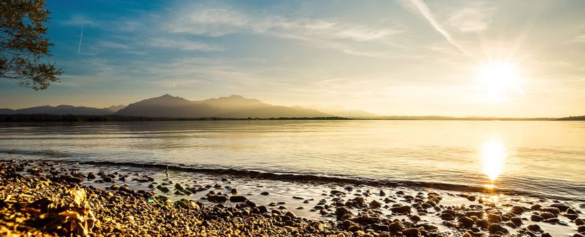Chiemsee bei Sonnenuntergang