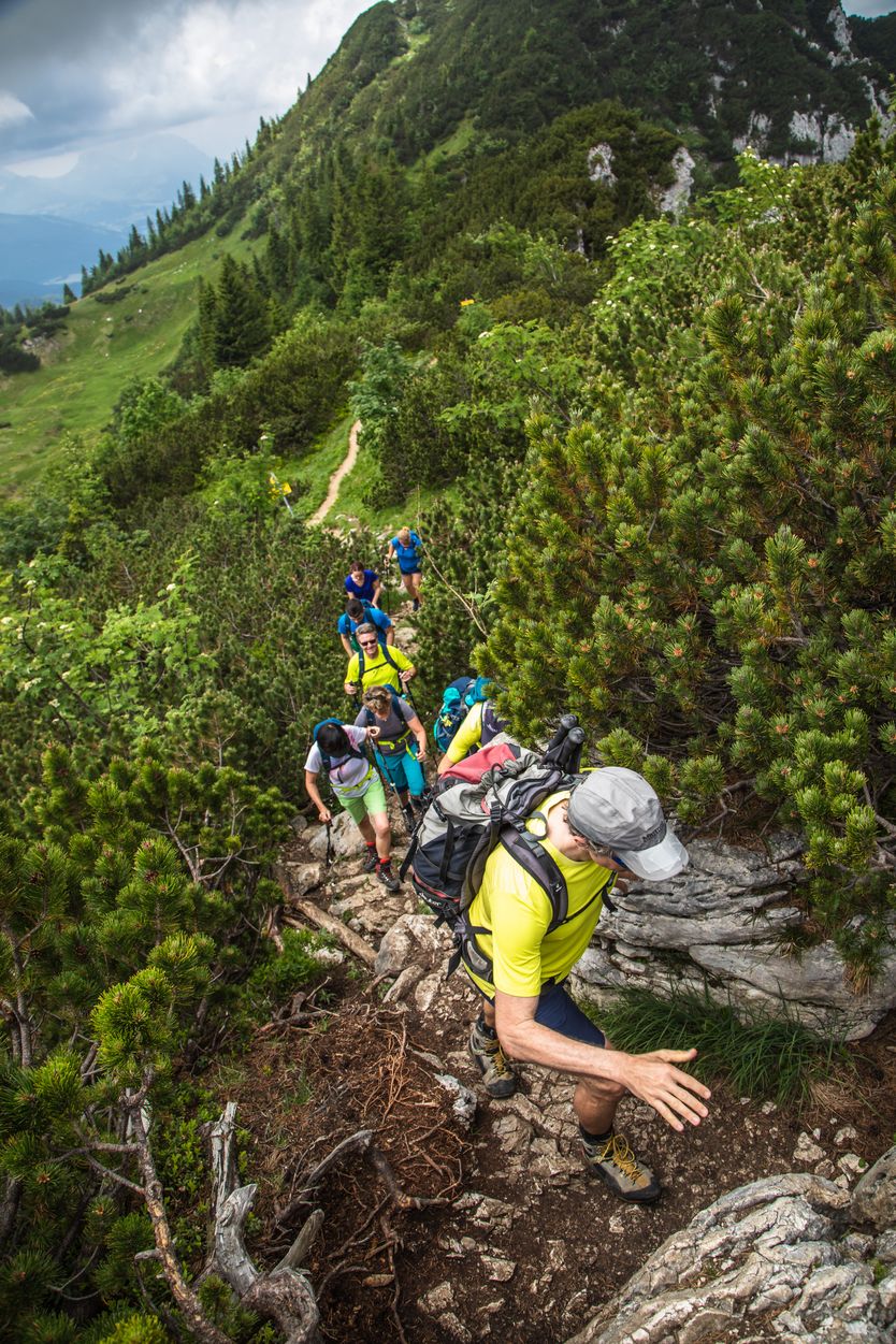 Bergwandern als Gruppe