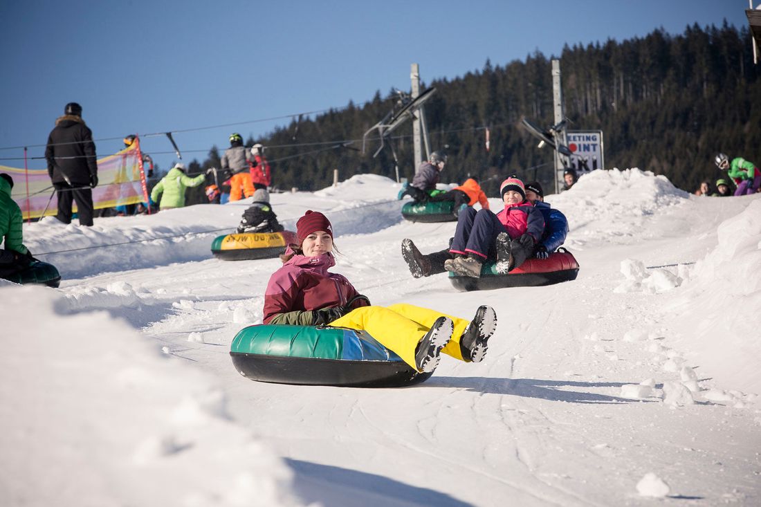 Snowtubing auf der Kesselalm in Inzell