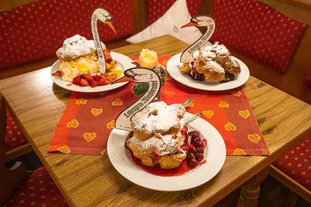 Verschiedene Windbeutel