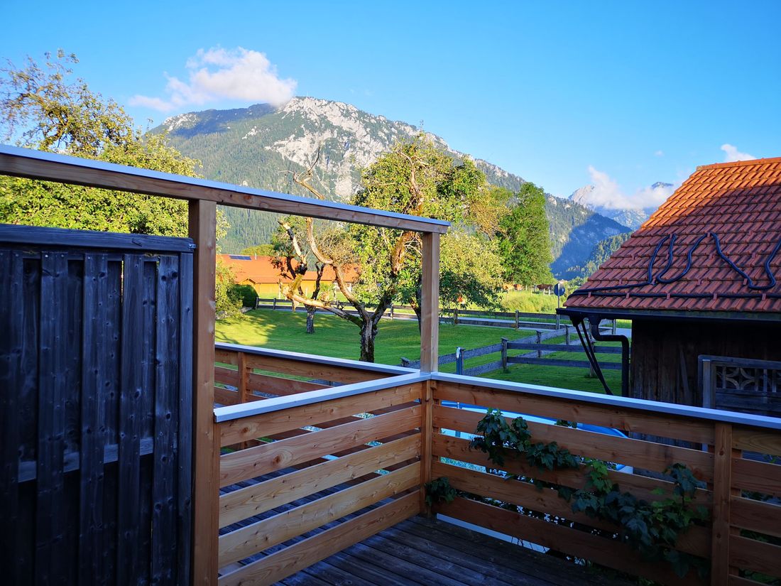 Blick vom Balkon