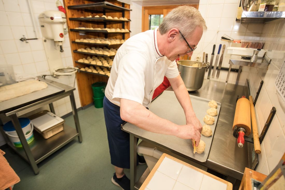 Teig auf das Backblech