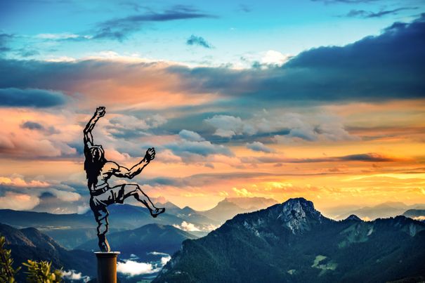 Ausblick vom Rauschberg auf die umliegenden Gipfel